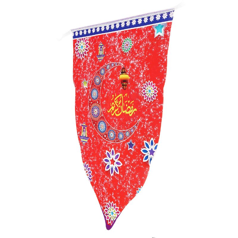 8 Kpl Ramadan Mubarak Arabic Bunting Islamic Celebration Lippulippukoristeita