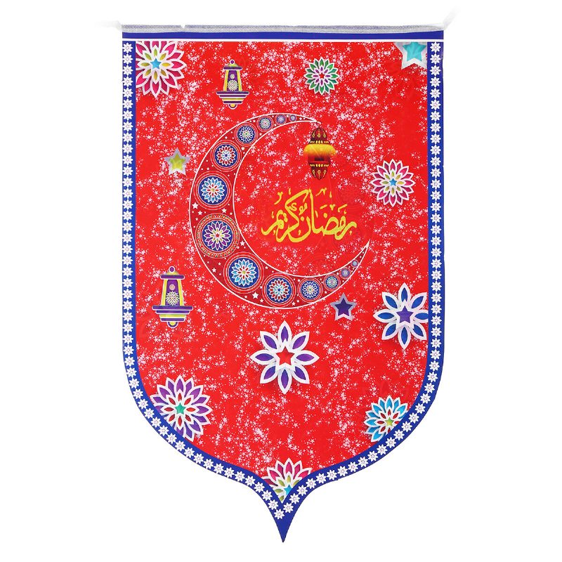 8 Kpl Ramadan Mubarak Arabic Bunting Islamic Celebration Lippulippukoristeita