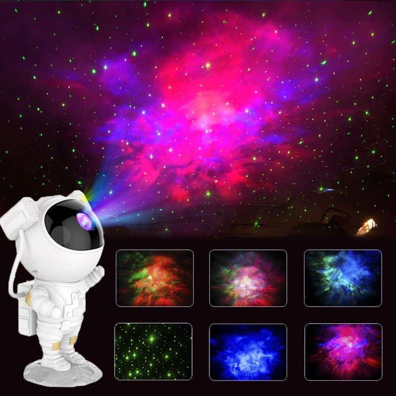 Astronaut Light Projector Led Kids Galaxy -kaukosäädin