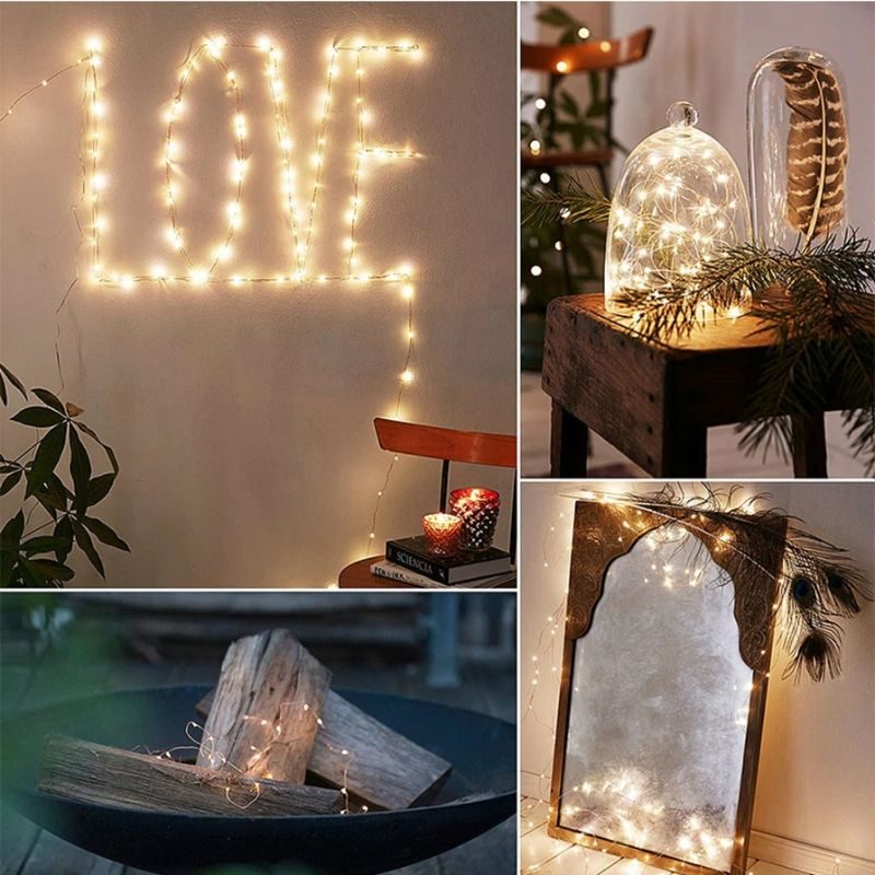 Fairy Lights Kuparilankaiset Led-valot Paristolla