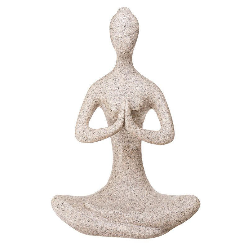 Jooga Lady Ornament Figuuri Kodin Sisällä Ulkona Puutarha Koristeet Buddhalaisuus Patsas Luova Lahja