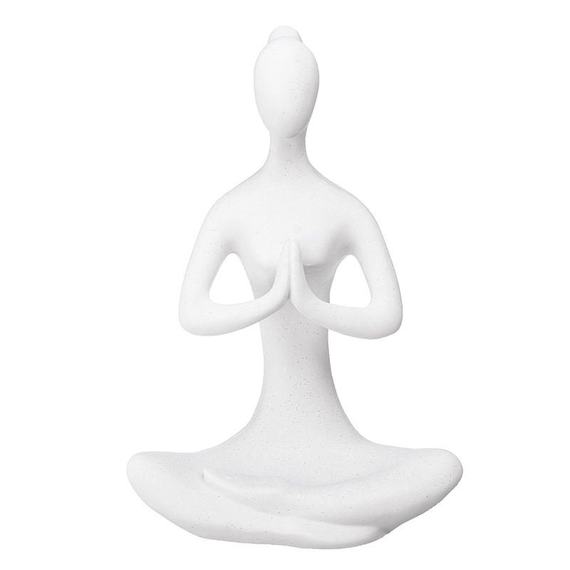 Jooga Lady Ornament Figuuri Kodin Sisällä Ulkona Puutarha Koristeet Buddhalaisuus Patsas Luova Lahja