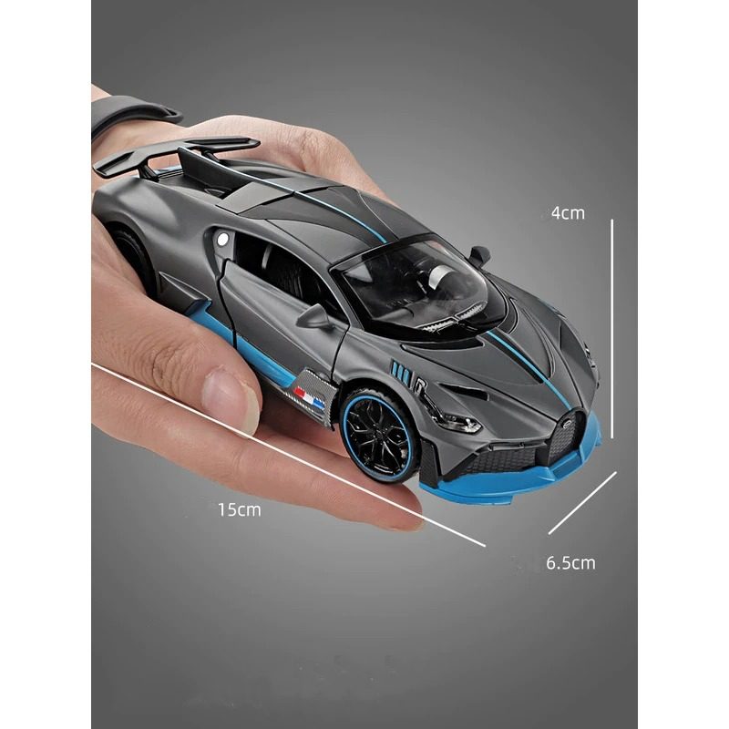 Kevytmetalliseos Urheiluauto Bugatti Divo Open Doors -äänivalot