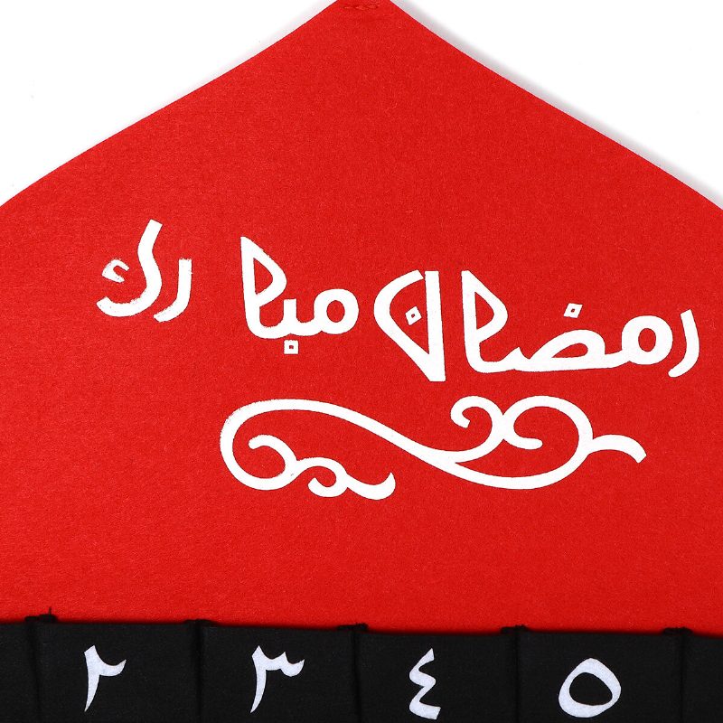 Lasten Arabialainen Mdf Ramadan Advent Calendar 30 Taskua Eid Mubarak Tee-se-itse Talon Sisustus