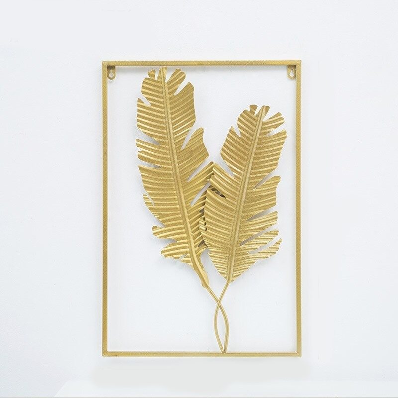 Leaf Plant Wall Decor Nordic Metal Rauta Seinäteline