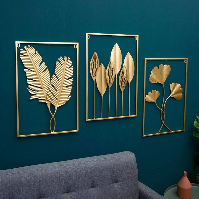 Leaf Plant Wall Decor Nordic Metal Rauta Seinäteline