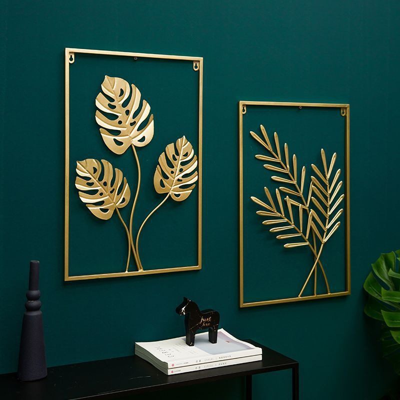 Leaf Plant Wall Decor Nordic Metal Rauta Seinäteline