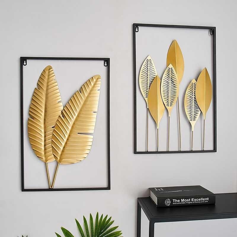 Leaf Plant Wall Decor Nordic Metal Rauta Seinäteline