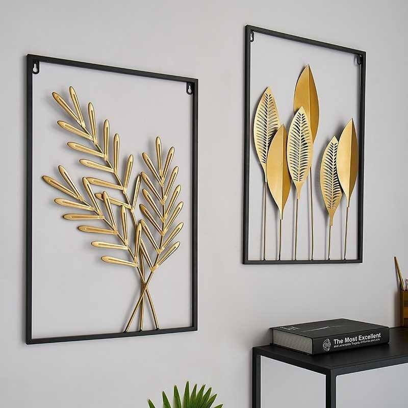 Leaf Plant Wall Decor Nordic Metal Rauta Seinäteline