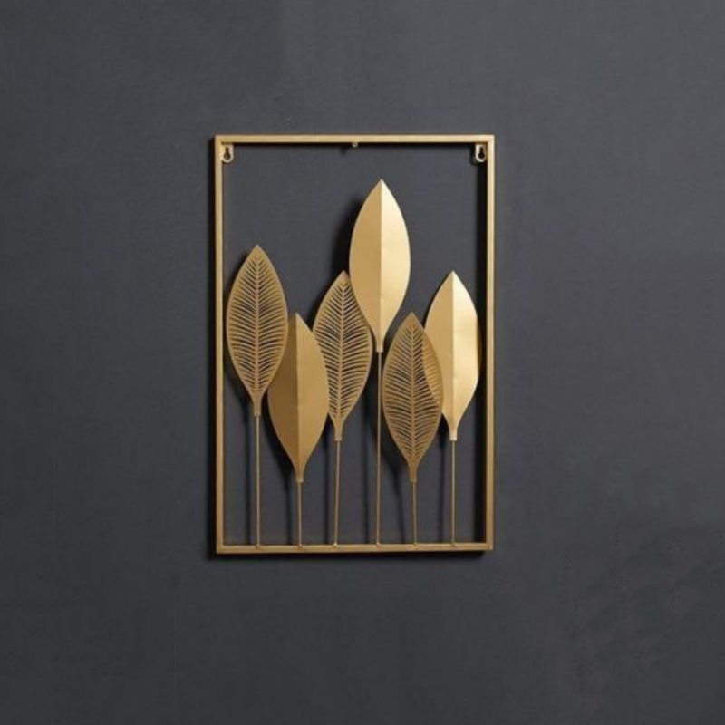 Leaf Plant Wall Decor Nordic Metal Rauta Seinäteline