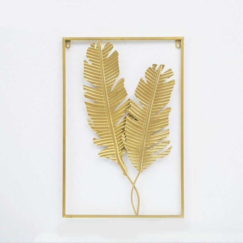 Leaf Plant Wall Decor Nordic Metal Rauta Seinäteline