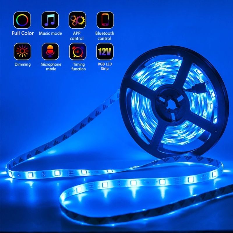 Led-valonauhat Bluetooth Wifi -ohjain Joustava Rgb