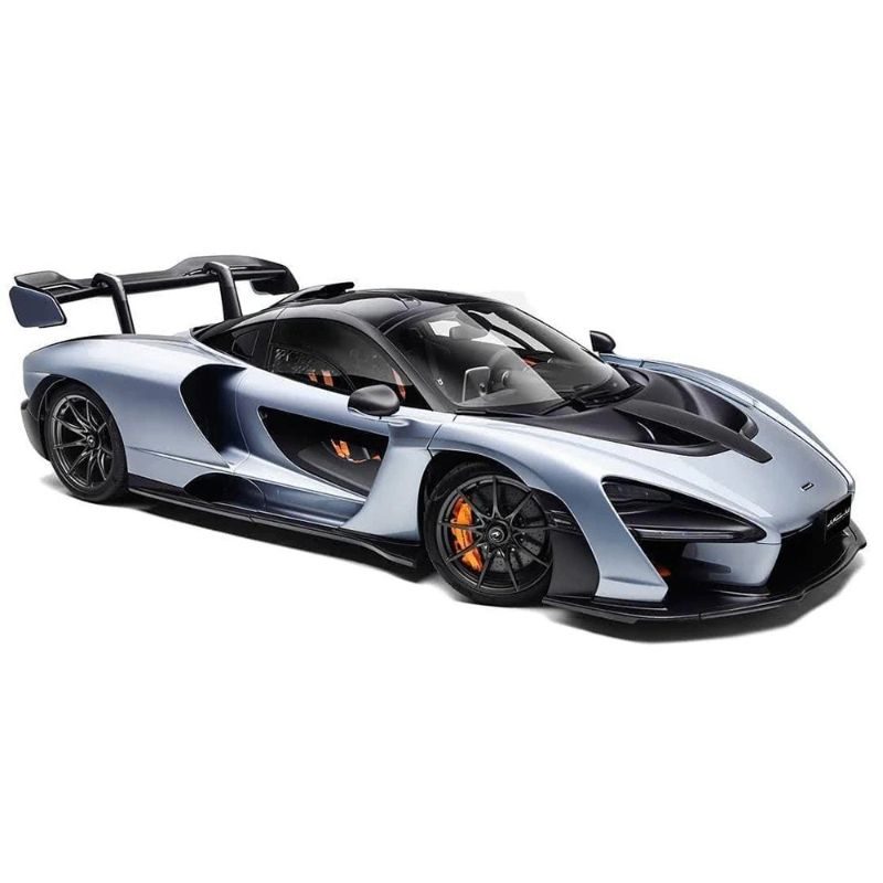 Mclaren Senna -metalliseos Urheiluautomalli Äänivalolla Takaisinvedettävä Lelu