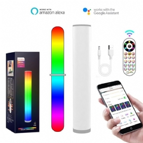 Moderni Led-sylinterinen Lattiavalaisin Sängyn Vieressä Rgb16 Color App Remote Usb