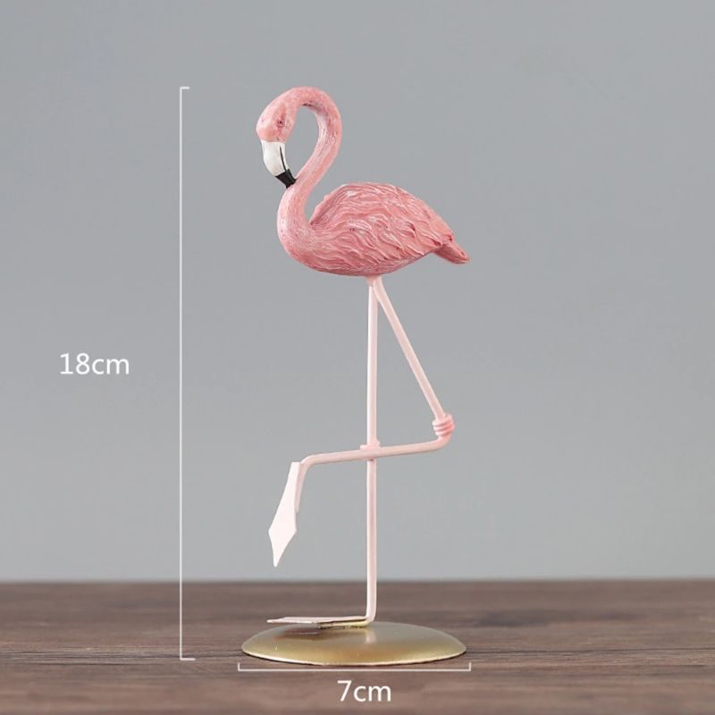 Nordic Flamingo Figurine -sisustus