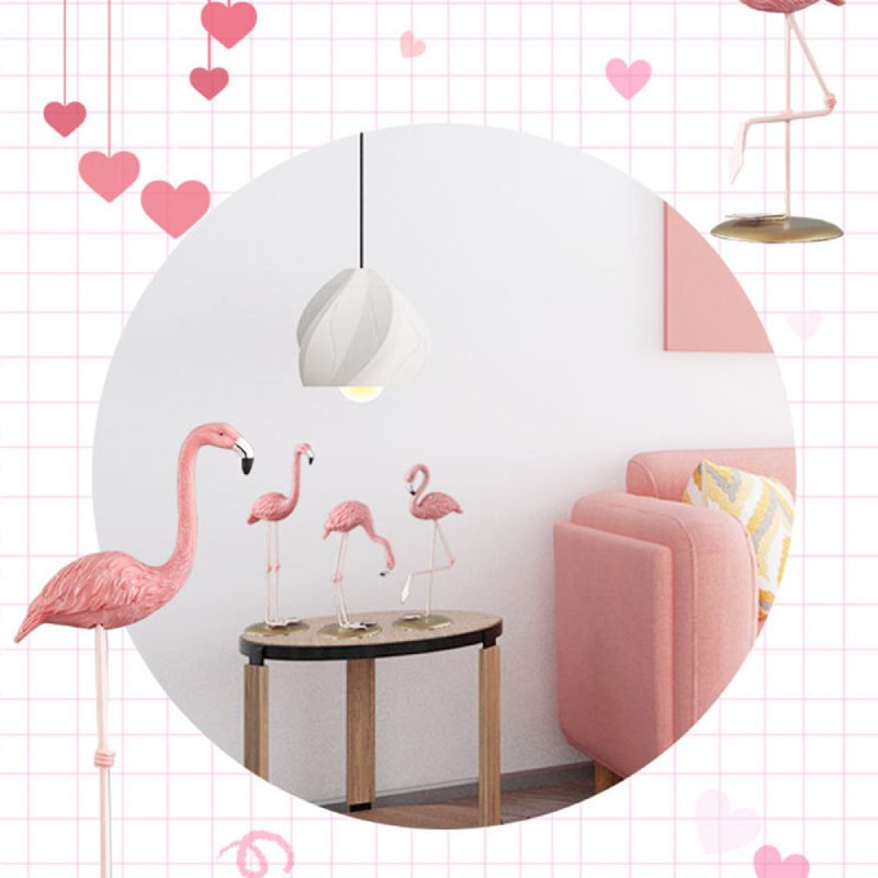 Nordic Flamingo Figurine -sisustus