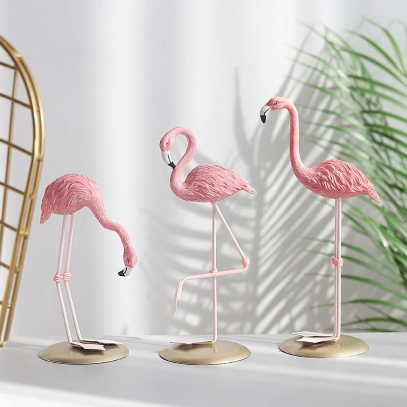 Nordic Flamingo Figurine -sisustus