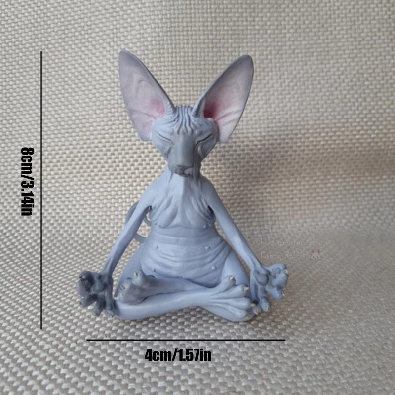 Resin Sphynx Cat Figurine Kodin Sisustus