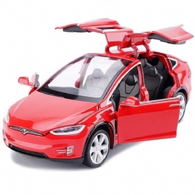 Tesla Model X -metalliseosauto