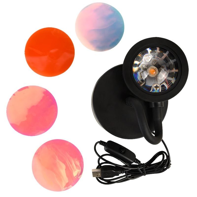 Usb Sunset Lamp Projector Mood Light