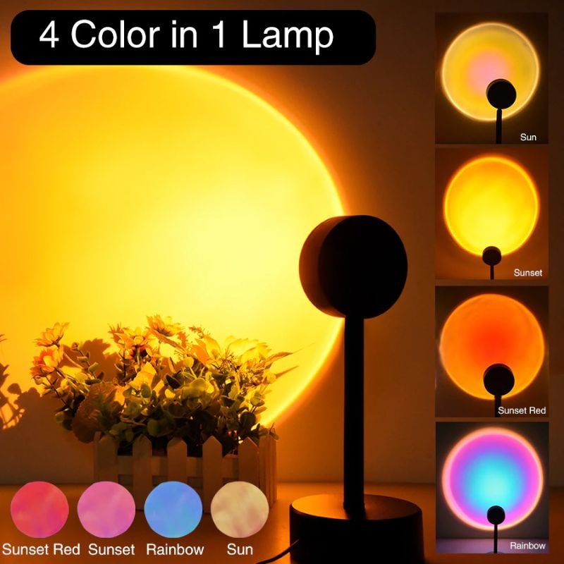 Usb Sunset Lamp Projector Mood Light