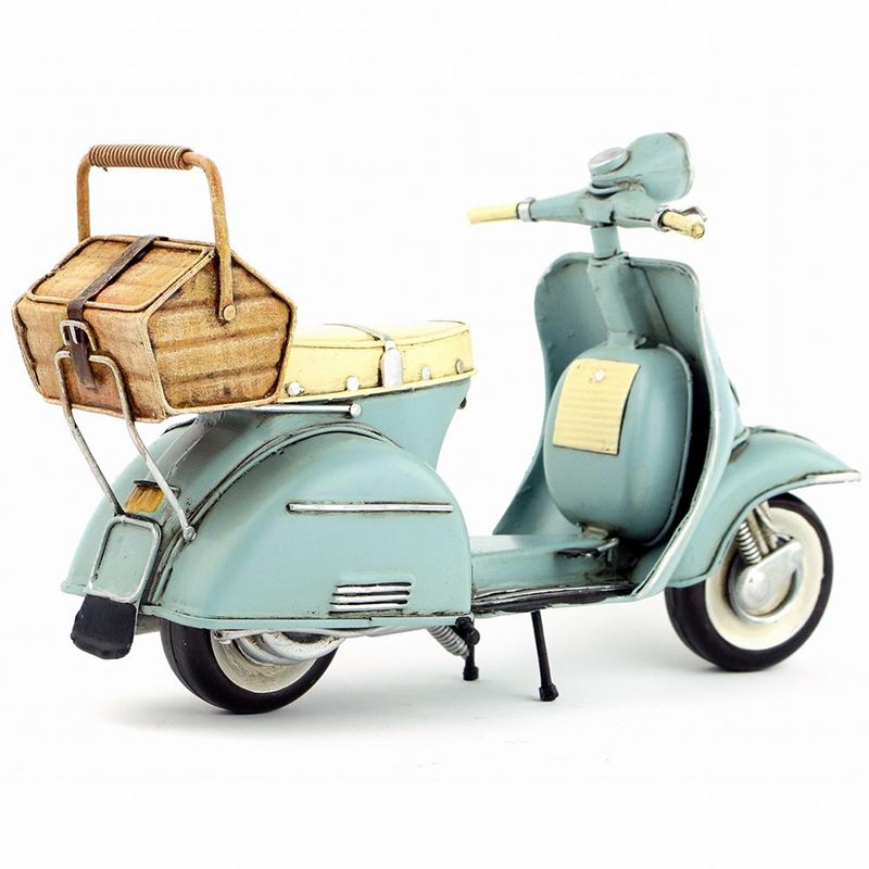 Vespa-moottoripyörä Käsintehty Keskikokoinen Pelti 1965 Malli