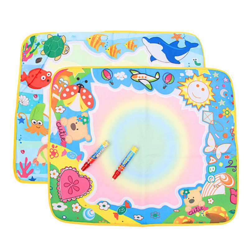 Baby Children Water Painting Mat Board Bear Doodle Toy Pen