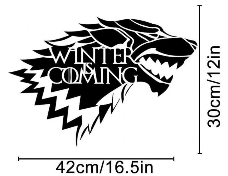 Game Of Thrones House Stark Wolf -vinyylitarratarra Hbo-talvi On Tulossa