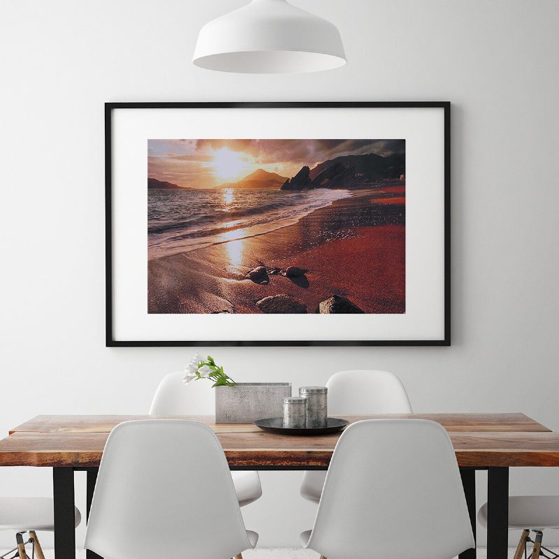 Sunset Beach Maisema Canvas Wall Art Picture Print Decor Kehyksetön Kangas Kodin Sisustamiseen