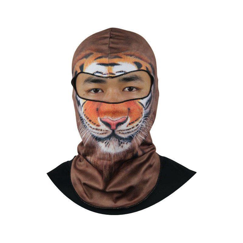 3d Animal Kokokasvonaamio Hattu Söpö Ski Balaclava Kaula Huppu Tuulenpitävä Lämmin Pyöräily