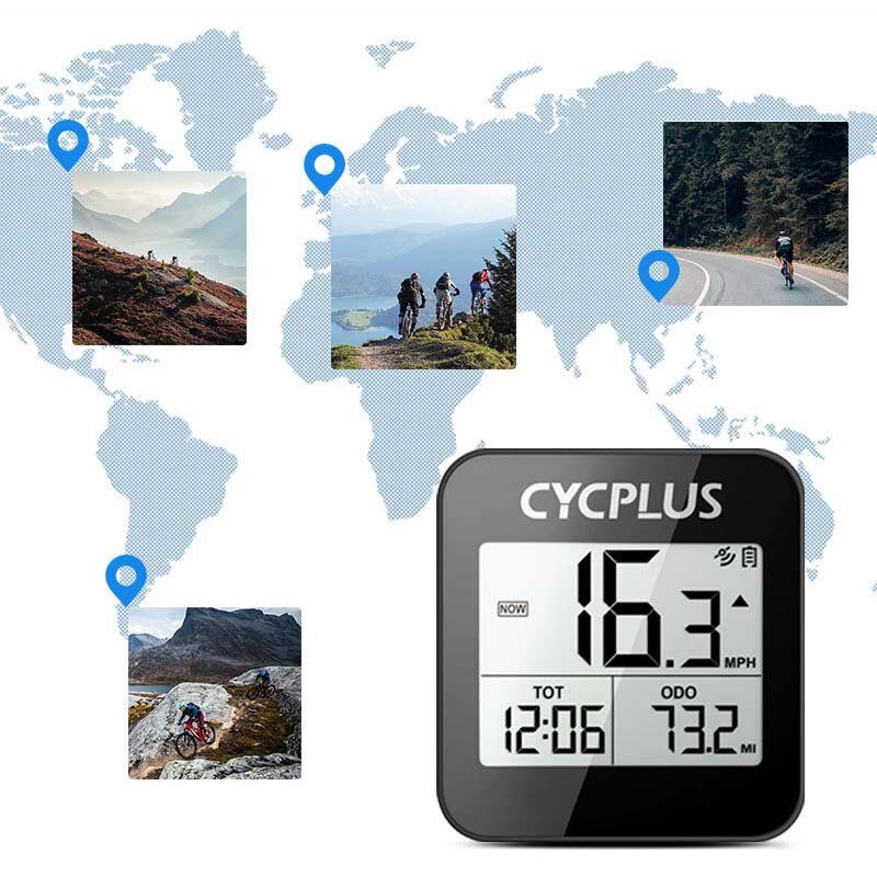 Cycplus G1 -päivitysversio Pyörätietokone Gps Langaton Vedenpitävä Älysekuntikello Nopeusmittari Matkamittari Pyöräilytietokoneen Tarvikkeet Mtb-tiepyöräilyyn