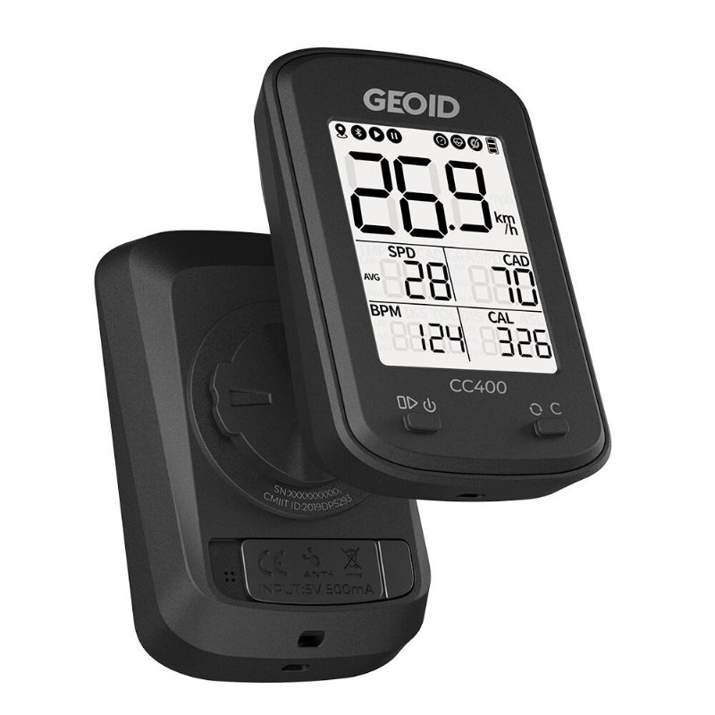 Geoid Cc400 Pyörätietokone Ant+ Gps Bluetooth Smart Wireless Sekuntikello Nopeusmittari Matkamittari Vesitiivis Cyclocomputer Tarvikkeet Mtb Maantiepyörälle