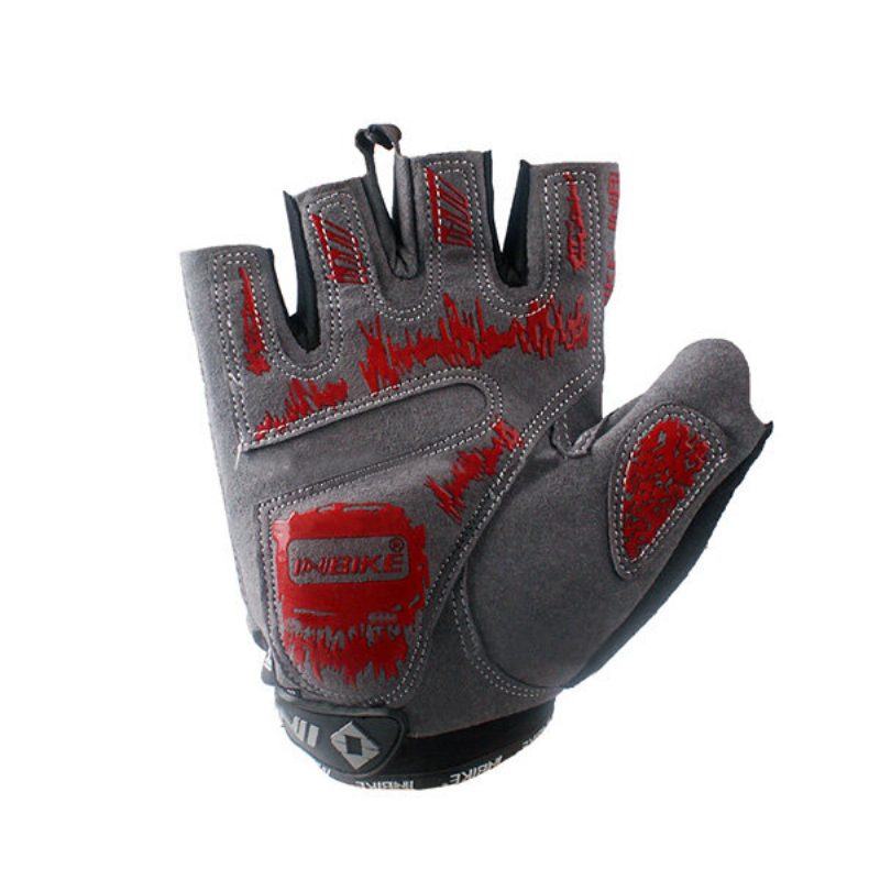 Inbike Pyöräilyhanskat Half Finger Gloves - Miesten Musta Punainen Sininen