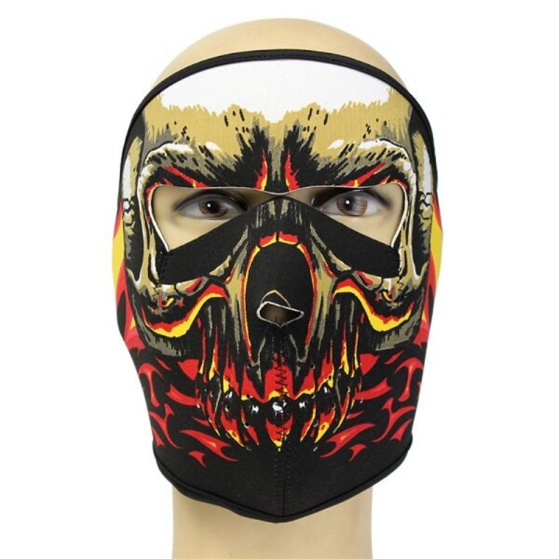 Neopreeni Kokokasvoinen Käännettävä Pyörärullalauta Moottoripyörä Scary Sports Mask Cs