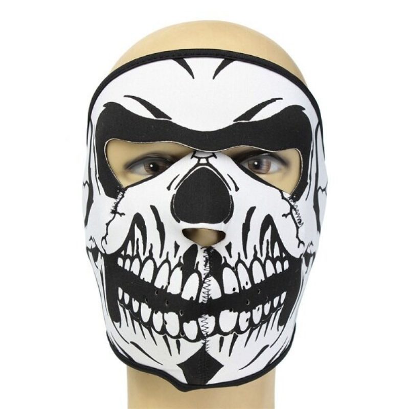 Neopreeni Kokokasvoinen Käännettävä Pyörärullalauta Moottoripyörä Scary Sports Mask Cs