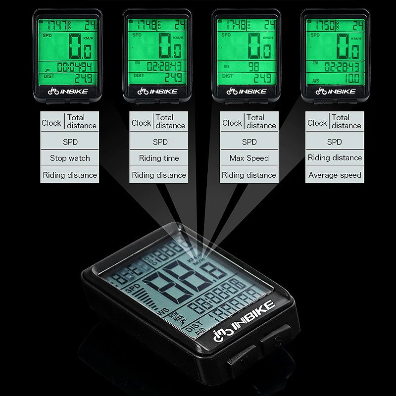 Polkupyörän Tietokone Nopeusmittari Matkamittari Vedenpitävä Langaton