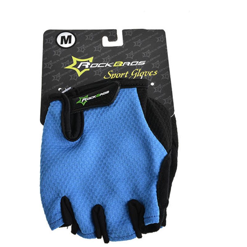 Rockbros Cycling Mittens Pyöräilykäsineet Lyhyet Puolisormeiset Käsineet