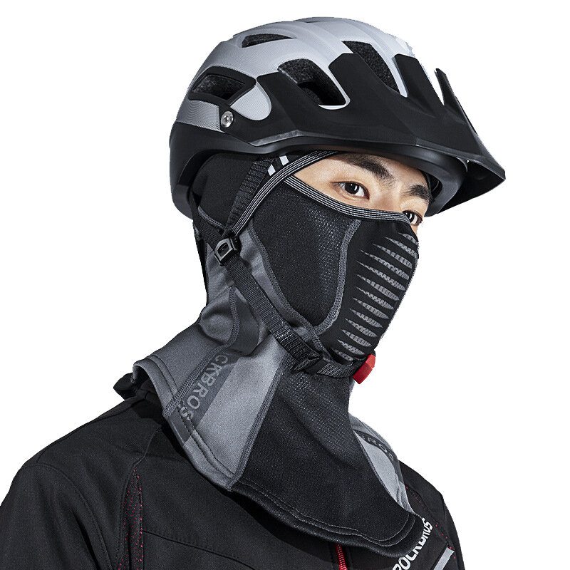 Rockbros Puolikasvoinen Balaclava Talvi Ski Pyöräilynaamari Tuulenpitävä Fleece Lämmin Hattu Huivi Miesten Thermal Face Mask Cover