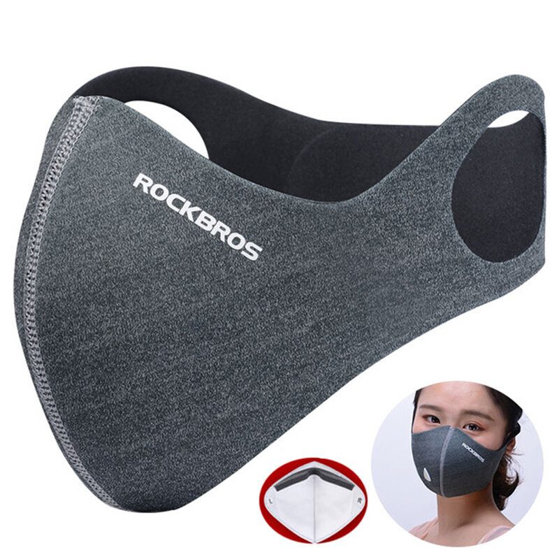 Rockbros Sport Outdoor Bike Pyöräily Hengittävä Vedenpitävä Pm 2.5 Protection Mask Anti Dust Velo