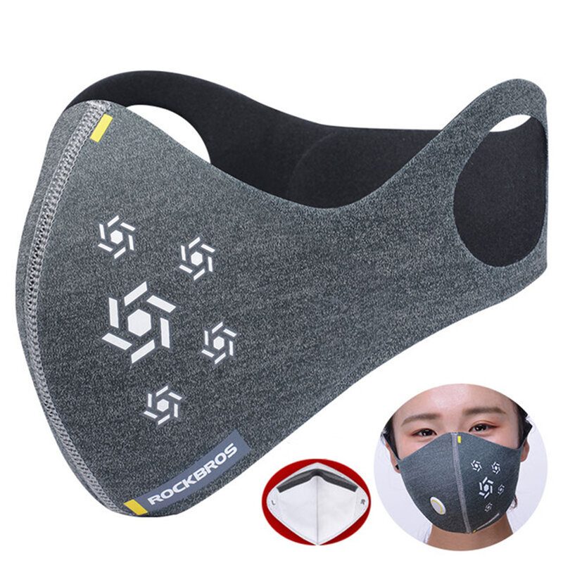 Rockbros Sport Outdoor Bike Pyöräily Hengittävä Vedenpitävä Pm 2.5 Protection Mask Anti Dust Velo