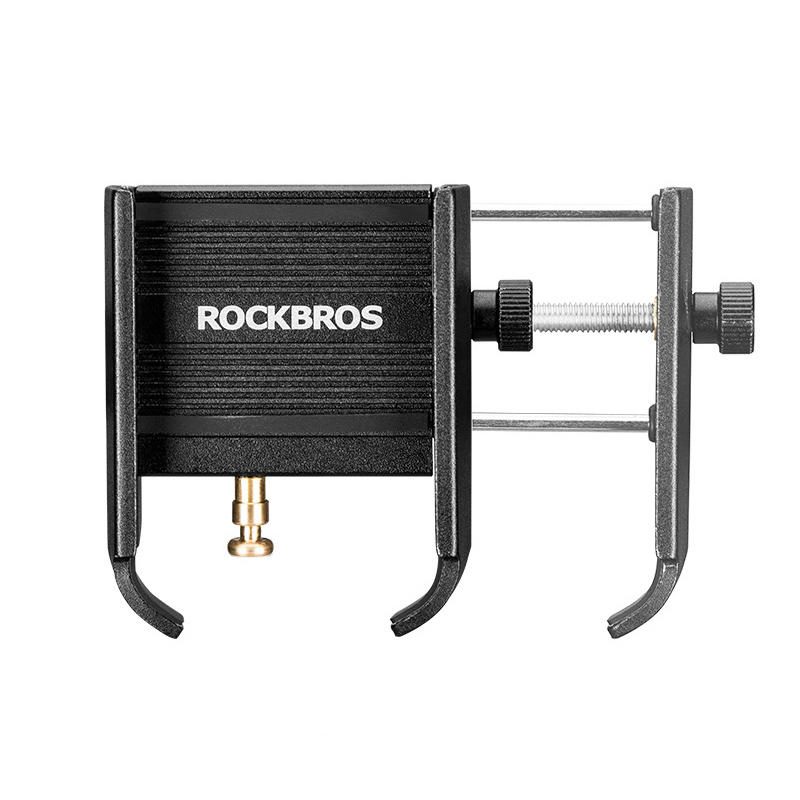 Rockbros Yq-001 Käsitangon/taustapeilin Tyyppinen Pidike 3.5-6.5 Tuuman Puhelimille Ulkopyöräilyyn 360° Kääntyvä Usb-ladattava Puhelinteline Polkupyörän Matkapuhelinpidike