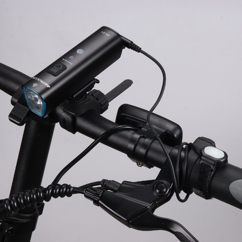 Sl01 1000 Lm Kirkkautta Ja Tärinää Älykäs Pyöränvalon Taskulamppu Cycle-ajovalo Type-c Usb-ladattava Vedenpitävä Etuvalo Sähköpyörän Skootterin Mtb-polkupyörälle