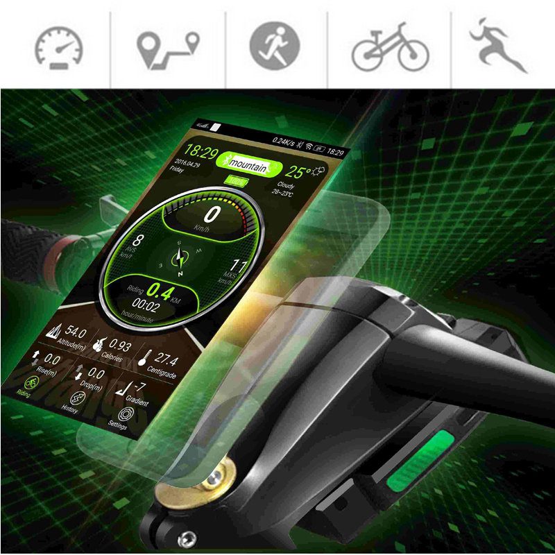 Smart Bike Stem Support App Powerbank Anti Theft Alarm Gps Data Record Musiikkisoitin Alumiiniseos