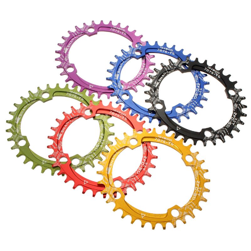 Snail 32t Oval Ddisc Chainring Polkupyörän Kampisarja 104mm Chainwheel Bike Yksihammas Positiivinen Ja Negatiivinen