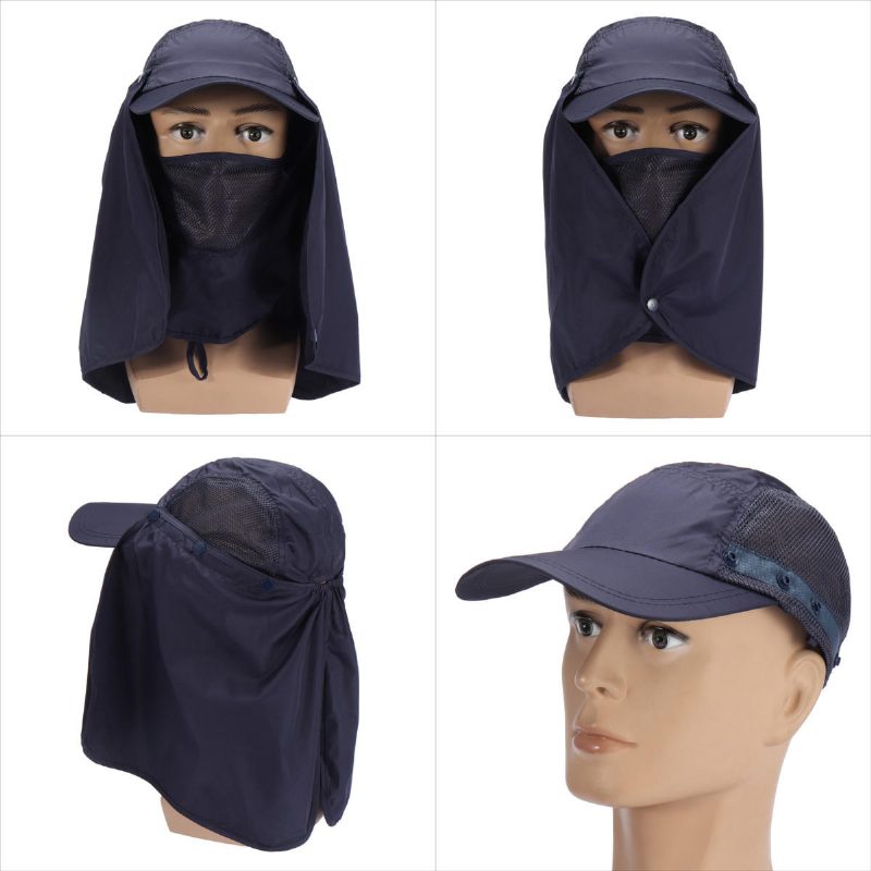 Ulkokalastus Metsästyslippis Auringolta Uv-suojakypärä Hard Hat Neck Face Cover Mask