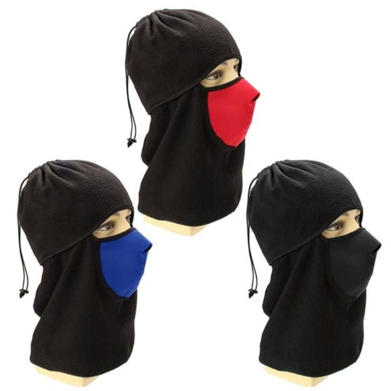 Unisex Fleece Neck Warmer Huivit Snood Face Mask Ski Hat Cap