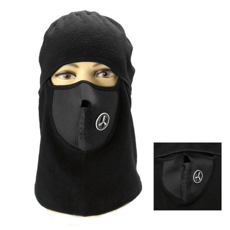 Unisex Fleece Neck Warmer Huivit Snood Face Mask Ski Hat Cap