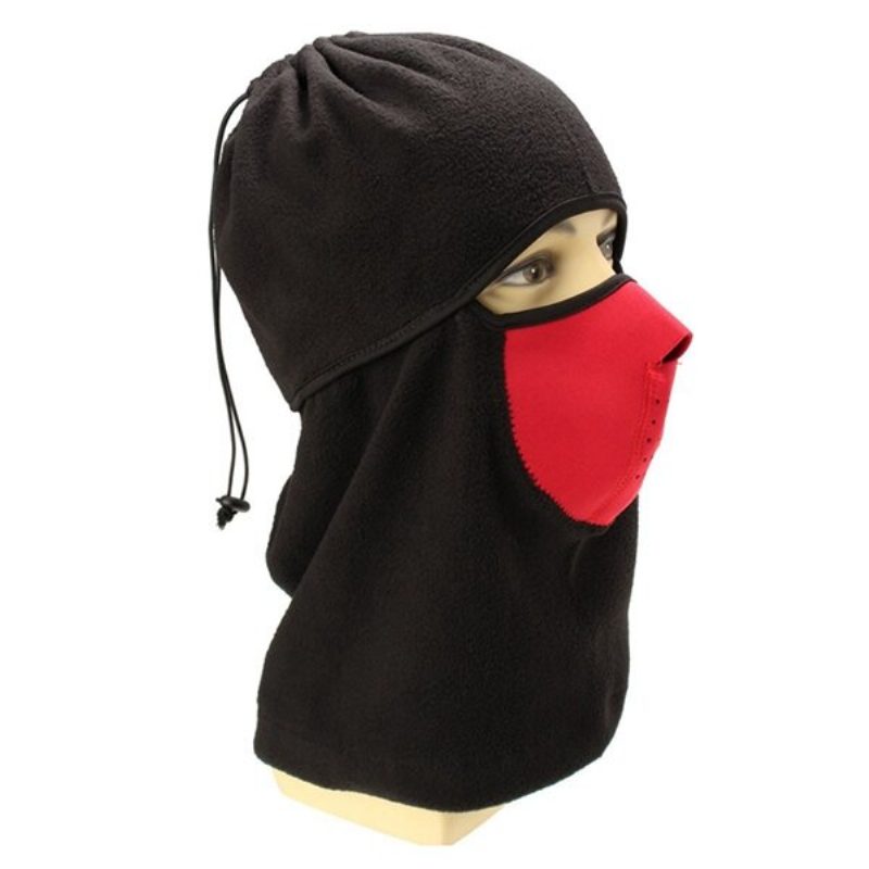 Unisex Fleece Neck Warmer Huivit Snood Face Mask Ski Hat Cap