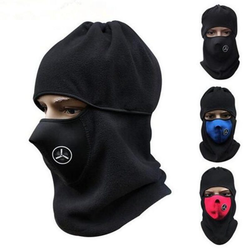 Unisex Fleece Neck Warmer Huivit Snood Face Mask Ski Hat Cap