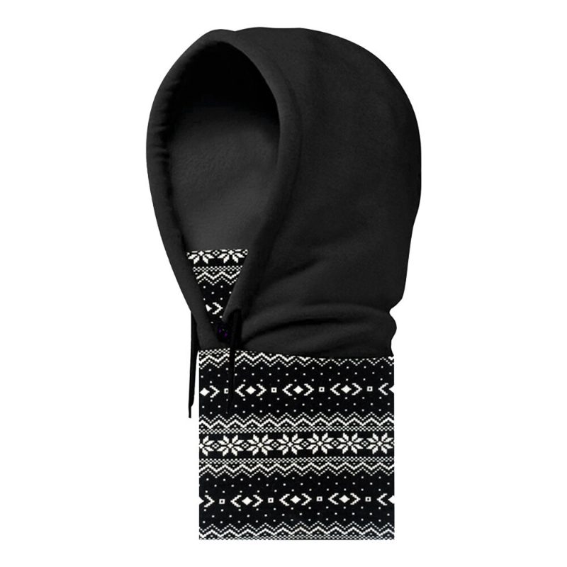 Unisex-kaulahuppu Fleece-hattu Talvella Lämmin Balaclava-kypärä Tuulenpitävä Kaula Säärystin Kasvomaski Päähuivi